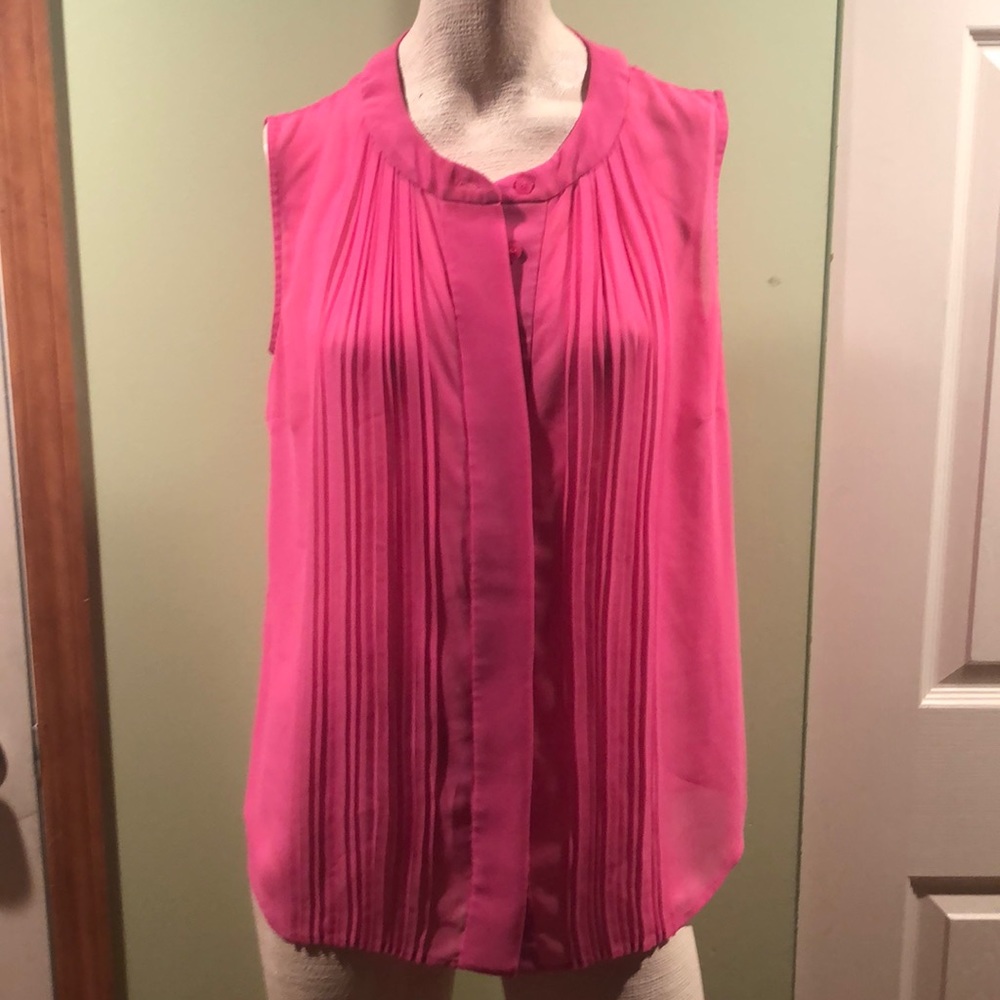 French Connection hot pink blouse